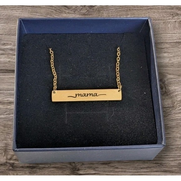 Bump Box Jewelry - Mama Necklace Bump Box Gold Filled Looks Good On You Bumplife Push Gift 20"